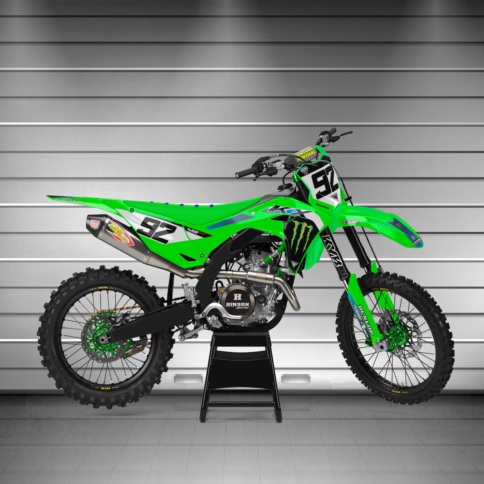 Kit Déco KAWASAKI KX / KX-F – Semi-Personnalisé