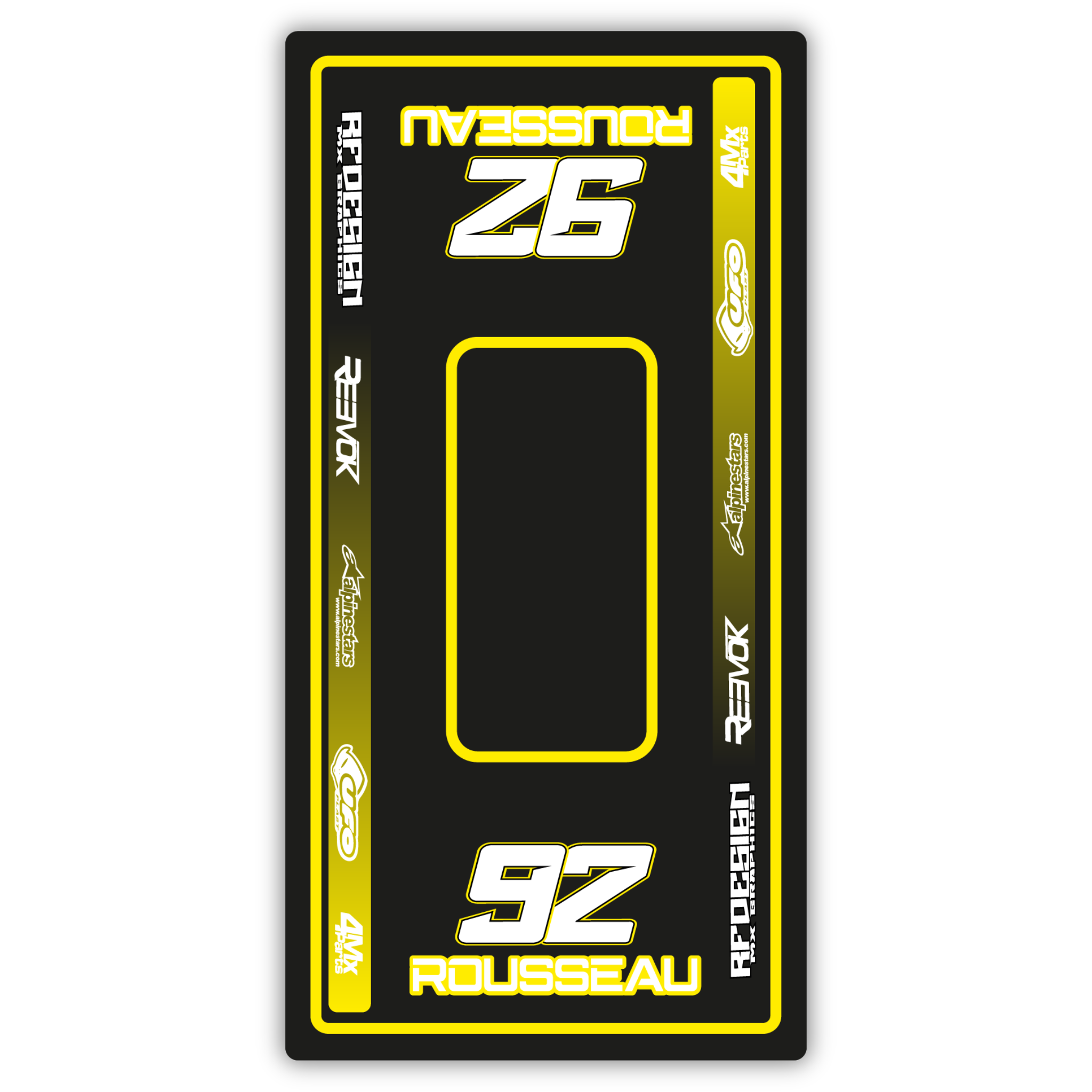 Tapis environnemental semi personnalisé 95x200