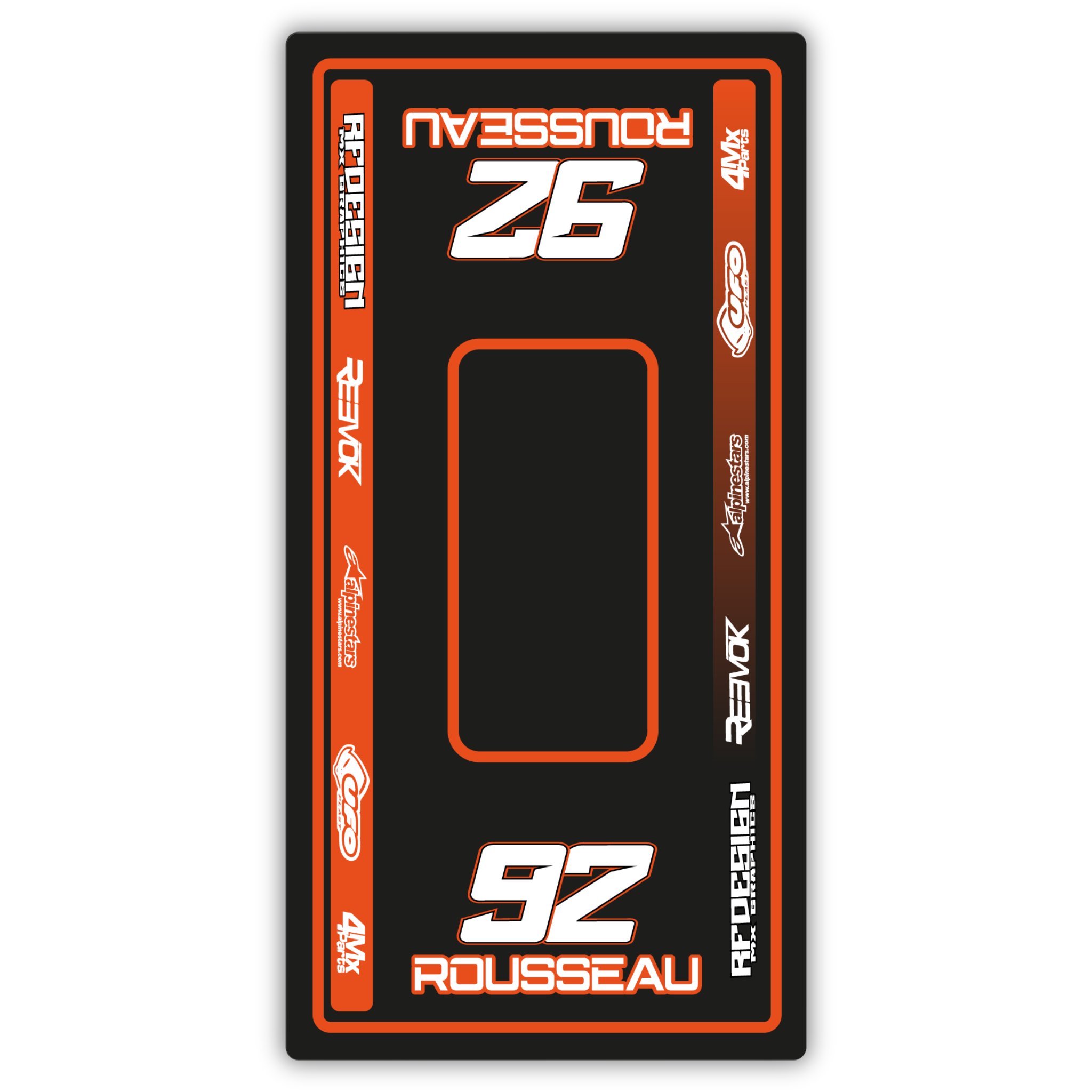 Tapis environnemental semi personnalisé 95x200