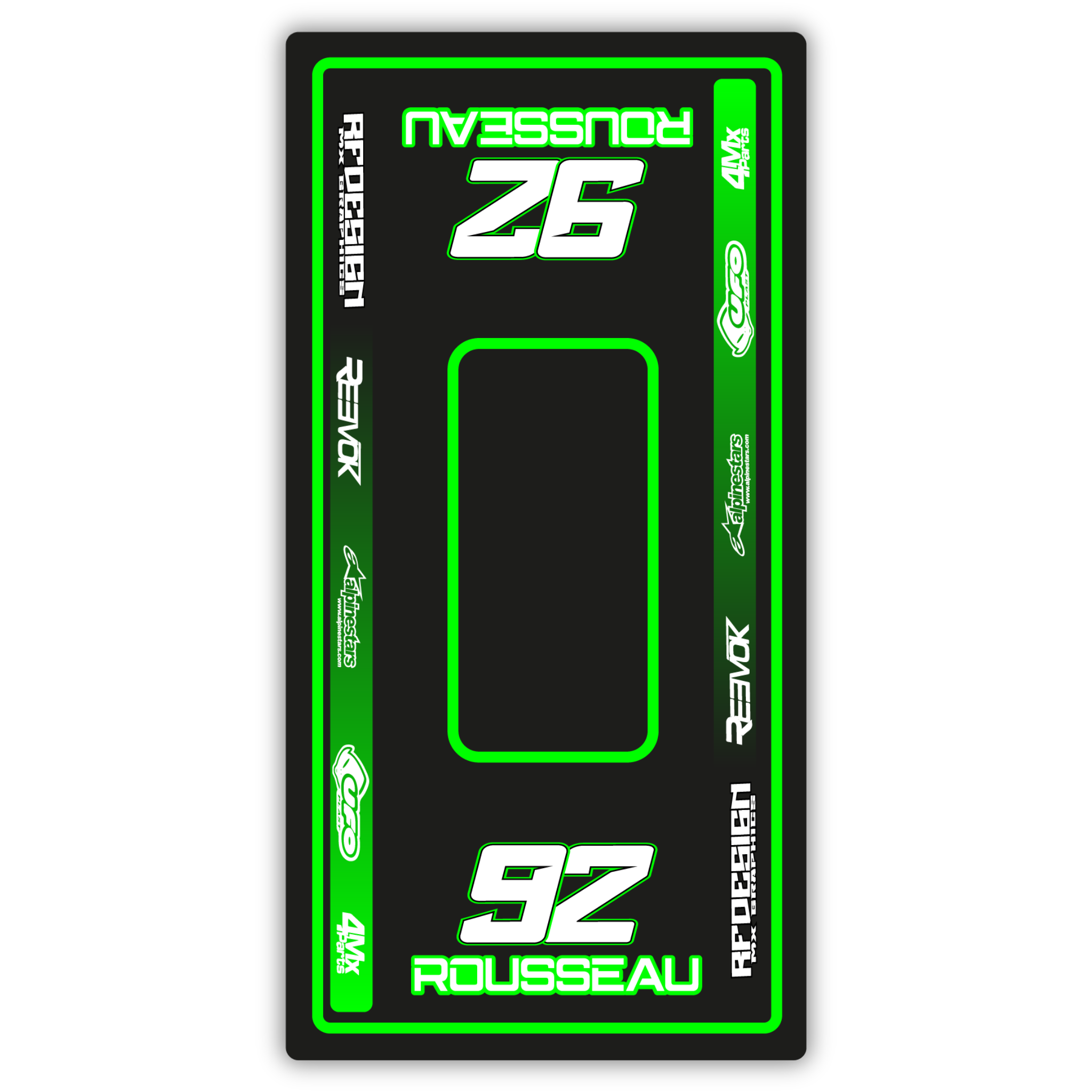 Tapis environnemental semi personnalisé 95x200