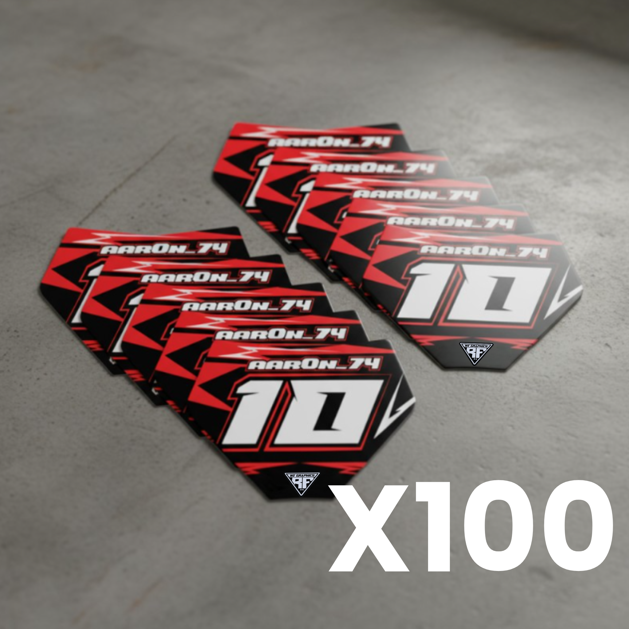 100 MINI PLAQUES